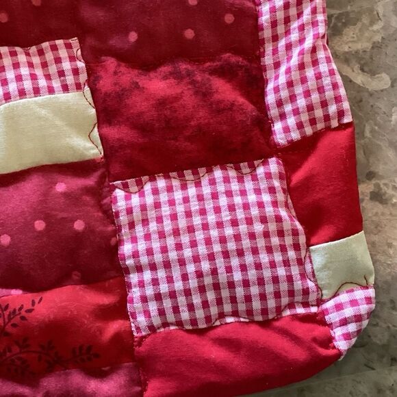 NWT Hand Crafted Quilted Reversible Baby Bib - Picture 3 of 6